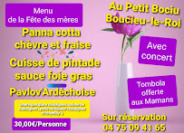 Restaurant Le Petit Bociu à Boucieu-le-Roi - menu / carte