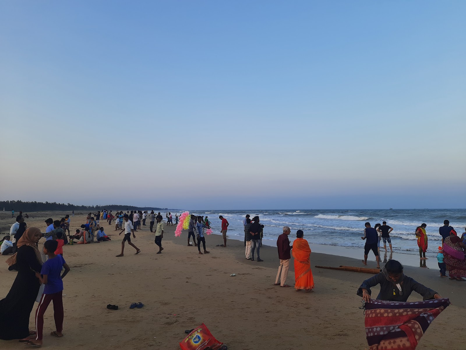 Fotografie cu Karaikal Beach cu nivelul de curățenie in medie