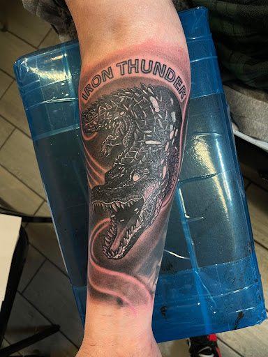 Explore cover up arm tattoo ideas, creative tattoo ideas in Fayetteville, available at American Tattoo Society of Fayetteville