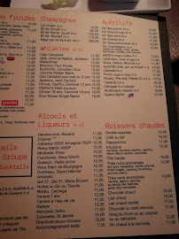 Café Rive Droite à Paris menu