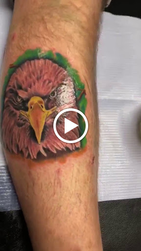 Explore evil eye tattoo ideas, creative tattoo ideas in Sanford, available at Hudson & Company Tattoo Studio