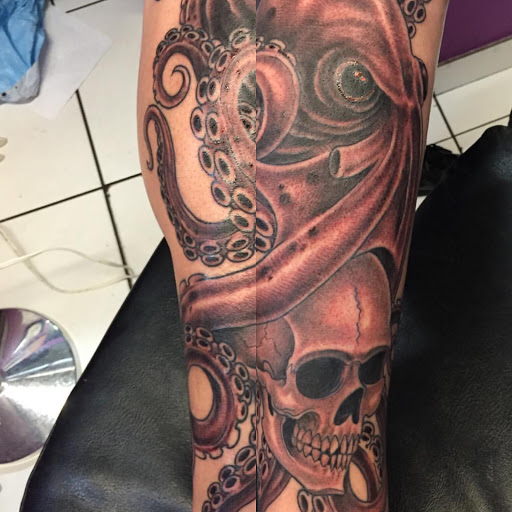 Explore shoulder mens tattoo ideas, creative tattoo ideas in Miami, available at Tattoos by Lou Miami - Kendall