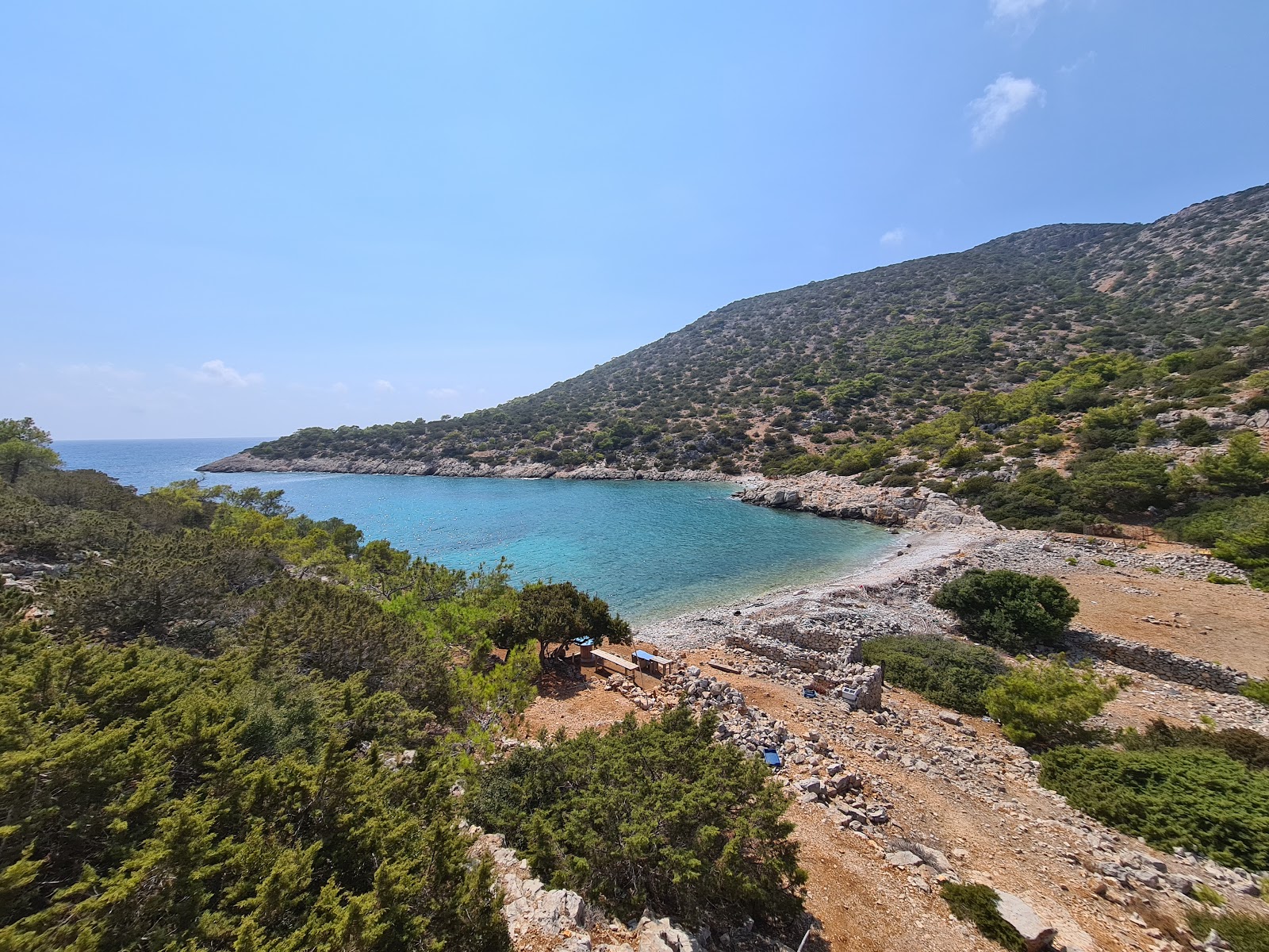 Atavyros Beach II的照片 带有碧绿色纯水表面