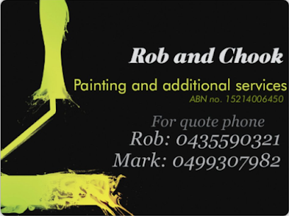 Rob and Chook Painting