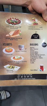 Restaurant turc Lezzistan à Gagny (la carte)
