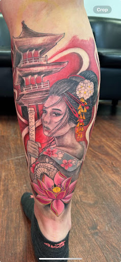 Explore trident tattoo ideas, creative tattoo ideas in Tallahassee, available at Jess Piercing and Ink