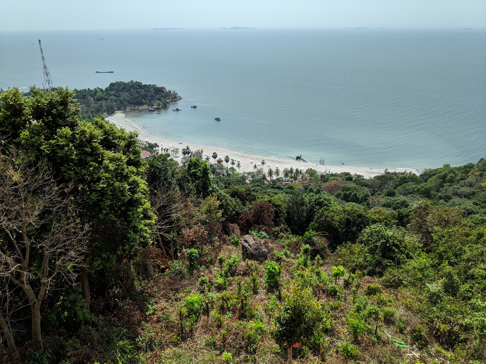 Photo of Mui Nai black beach and the settlement