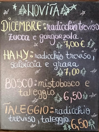 Menu / carte de Pizzeria Trinità à Schio