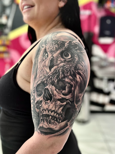 Explore mufc tattoo ideas, creative tattoo ideas in Laughlin, available at Freshwater Tattoo