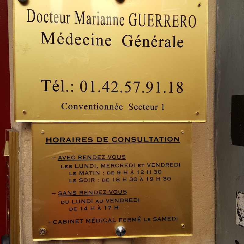 Cabinet médical du Docteur Marianne Guerrero