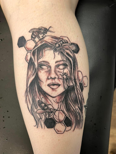 Explore be still and know tattoo ideas, creative tattoo ideas in Lake City, available at Crooked Spines Tattoo Studio
