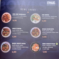 Menu du ITMAKI Tours à Tours