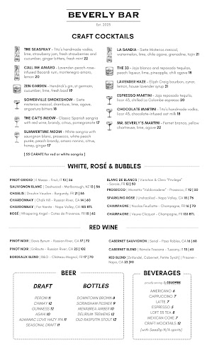 Beverly Bar - Beverly Hills Restaurant