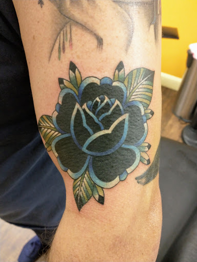 Explore trumpet tattoo ideas, creative tattoo ideas in West Chester, available at Local Color Tattoos and Piercings