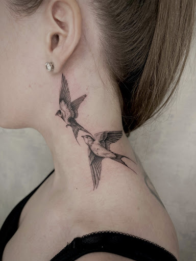 Explore dark tattoo ideas for women, creative tattoo ideas in Culver City, available at Art Collector Tattoo