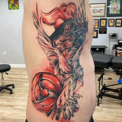 Explore mens neck tattoos ideas, creative tattoo ideas in San Diego, available at Funhouse Tattoo