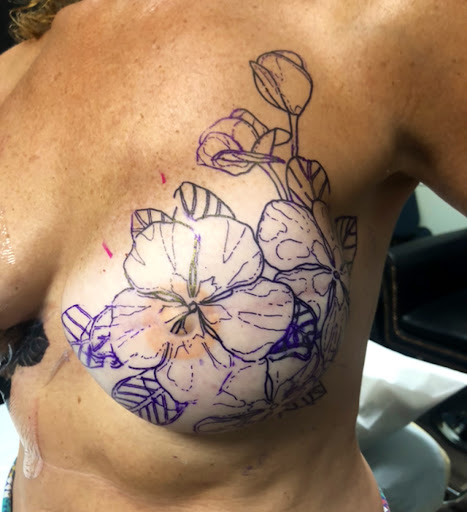 Explore opossum tattoo ideas, creative tattoo ideas in Englewood, available at Point of Entry Tattoo