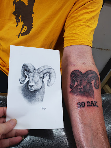 Explore patriot tattoo ideas, creative tattoo ideas in Sturgis, available at The Tattoo Cellar