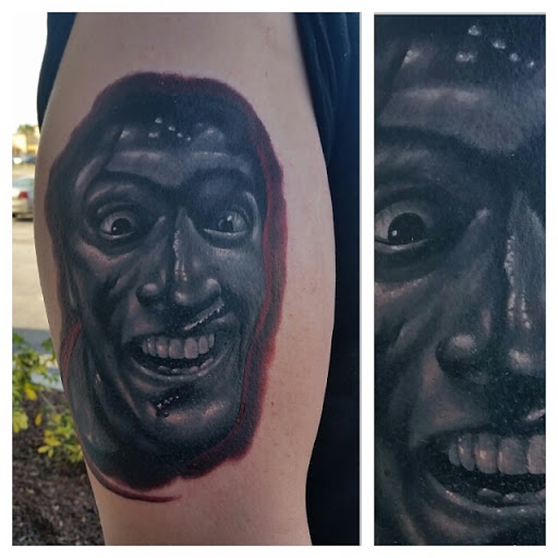 Explore car tattoo sleeve ideas, creative tattoo ideas in New Port Richey, available at Modern Moose Studios Tattoos & Piercing