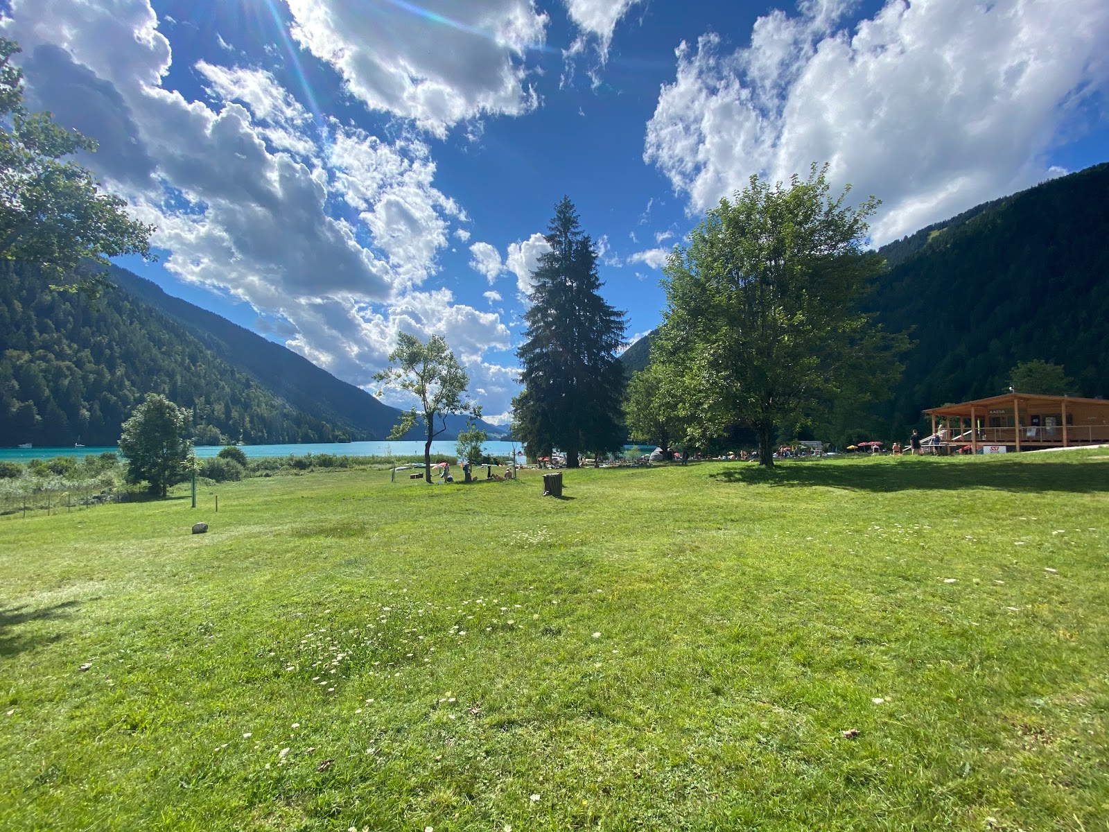 Photo of Freibad Weissensee and the settlement