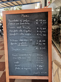 Menu du “IL PIRATA” à Tremiti Islands