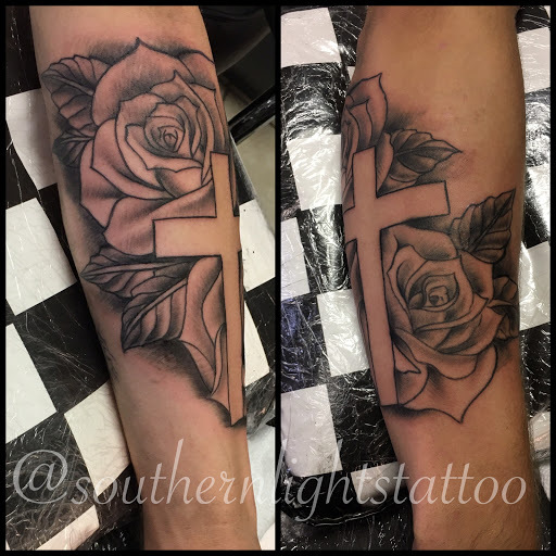 Explore tattoo ideas for male chest, creative tattoo ideas in Alamogordo, available at Southern Lights Tattoo Company