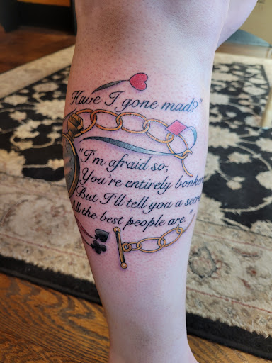 Explore teen wolf tattoo ideas, creative tattoo ideas in Council Bluffs, available at Black Squirrel Tattoo
