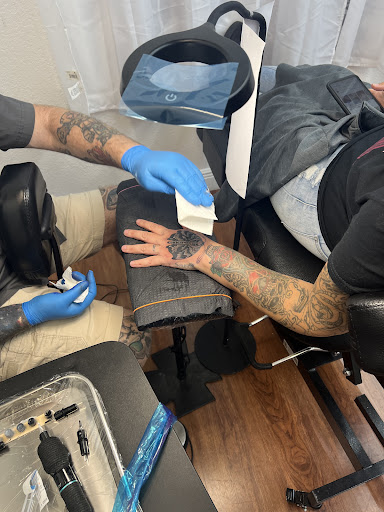 Explore tattoo ideas mens chest, creative tattoo ideas in Cocoa, available at Rorschach Tattoo Shop and Piercing Studio