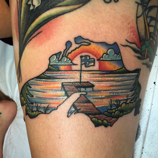 Explore full leg sleeve tattoo ideas, creative tattoo ideas in Houghton, available at Bramble & Stag Tattoo Parlour