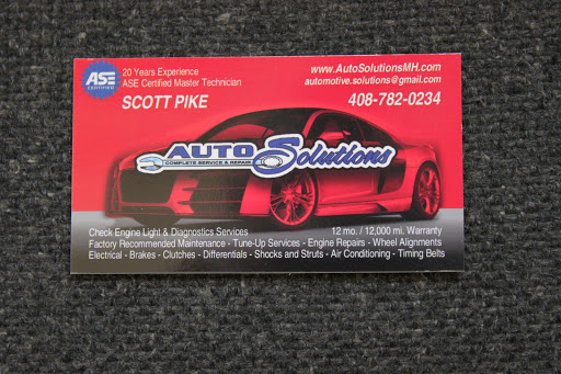 Auto Repair Shop «Auto Solutions», reviews and photos, 16540 Railroad Ave #150, Morgan Hill, CA 95037, USA