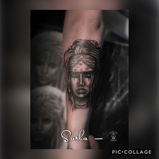Explore black goddess tattoo ideas, creative tattoo ideas in New York, available at Redink Tattoo Studio