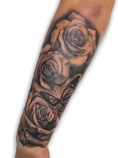 Explore female finger tattoo ideas, creative tattoo ideas in Hilo, available at Nerdy Neely Studio