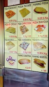 Carte du Bar Pizzeria De Giovanni Di De Giovanni Eugenio à San Marco in Lamis