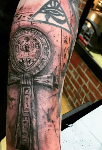 Explore nautical tattoo ideas, creative tattoo ideas in Oklahoma City, available at Muse Art Tattoo Company