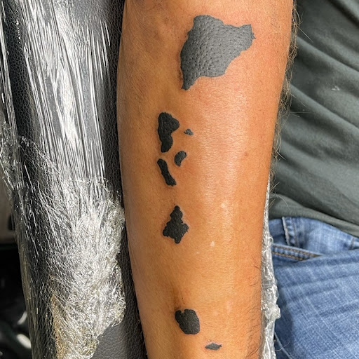 Find double mastectomy tattoo ideas for your next unique tattoo in Mckinney at Borrowed Time Fine Art Gallery Tattoo Shop