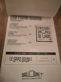 La Poutinerie à Paris menu