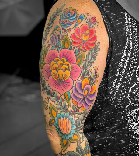 Explore tattoo ideas for older ladies, creative tattoo ideas in Lancaster, available at Black Orchid Tattoo Collective