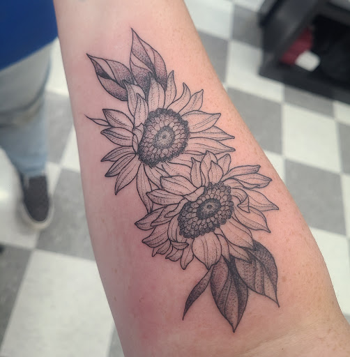 Explore car guy tattoos ideas, creative tattoo ideas in Virginia Beach, available at Salt Water Tattoo