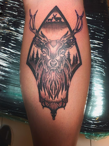 Explore simple dog tattoo ideas, creative tattoo ideas in Kapaau, available at Xisle Custom Tattoo