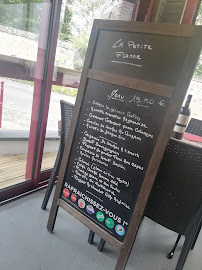 Restaurant français La petite flamme à Jumièges (le menu)