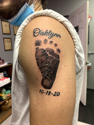 Explore vintage halloween tattoo ideas, creative tattoo ideas in Hudson Falls, available at ALTERED ADDICTION TATTOOS