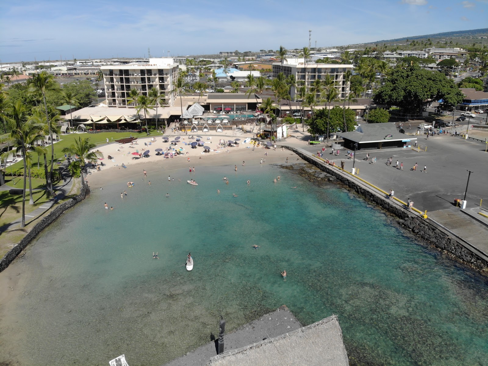 Fotografija Kamakahonu Beach z majhen zaliv