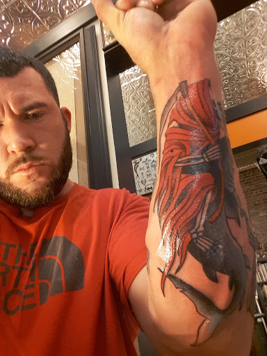 Explore peaceful tattoo ideas, creative tattoo ideas in Jamaica Plain, available at Fat Rams Pumpkin Tattoo