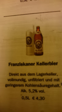 Atzinger Wirtshaus à Munich menu