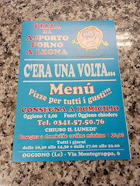 Pizzeria Pizzeria C'era una Volta Oggiono à Oggiono (la carte)