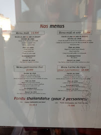 Domaine du Magnat ( spécialité thaïlandais ) à Avon menu