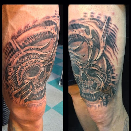 Explore heartagram tattoo ideas, creative tattoo ideas in Huntsville, available at Blacktide Tattoo Co.