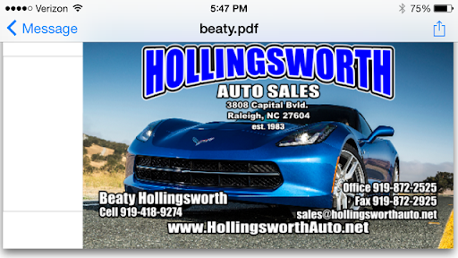 Car Dealer «Hollingsworth Auto Sales of Raleigh», reviews and photos, 3808 Capital Blvd, Raleigh, NC 27604, USA