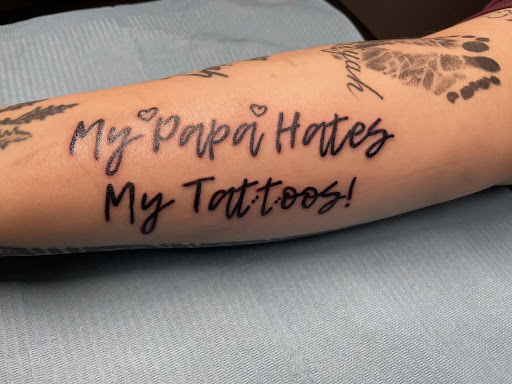Explore barber pole tattoo ideas, creative tattoo ideas in Rapid City, available at Torch Lake Ink