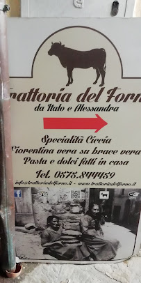 Trattoria del Forno “da Italo & Co.” à Monte San Savino menu